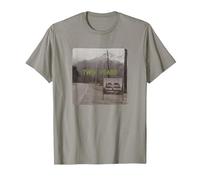 Twin Peaks Welcome Sign with Mountain View T-Shirt, Homme, Ardoise, S