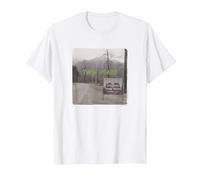 Twin Peaks Welcome Sign with Mountain View T-Shirt, Homme, Blanc, 6XL