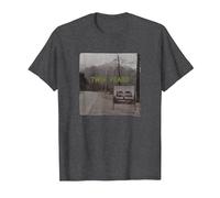 Twin Peaks Welcome Sign with Mountain View T-Shirt, Homme, Chiné Foncé, 5XL
