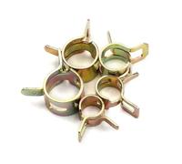 twin-ring bolt clamps, 115 pièces colliers de serrage à ressort 6-22mm pince zinguée conduite de carburant tuyau d'eau tuyau d'air pince de fixation,for plumbing