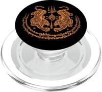 Twin Tiger Sak Yant Tatouage Muay Thai Thaïlande Art Martial Art PopSockets PopGrip pour MagSafe