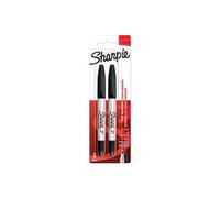 Sharpie – marqueurs permanents – pointe double – encre noire – lot de 2
