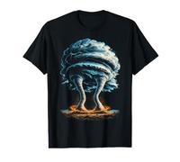 Twin Vortex Tornado Météo violente T-Shirt Graphique avec Valeur