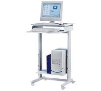 Twinco Poste informatique - largeur x profondeur 600 x 500 mm hauteur réglable de 720 à 1100 mm - meubles informatiques poste de