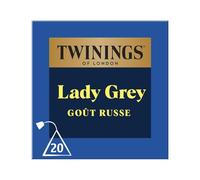 TWINI. - Thé Noir Lady Grey Équilibré et Aromatique, Infusion Raffinée en Sachets (20 pcs) - Lot de 4 - vendu par Lot