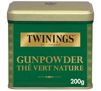 TWINI - Thé Vert Gunpowder Intense et Pur, Arôme Rafraîchissant en Boîte de 200g - Le lot de 3