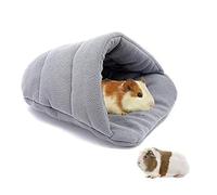 Twinice Maison Cochon d'Inde Accessoires Petit Animal en Peluche Lit Douillet à Câliner Sac de Couchage pour Lapins Chiots Nid Coussin en Coton 38 x 28 cm