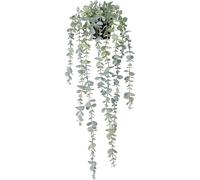 Twinice Plante artificielle à suspendre - Eucalyptus - Plantes suspendues artificielles comme de vraies plantes pour mur, chambre, intérieur et extérieur - Décoration