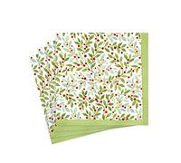 Twining Greenery Paper Cocktail Napkins - 20 Per Package