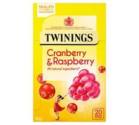 Twining Lot de 6 sachets de thé aux canneberges et framboises