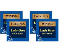 Twinings - Assortiment Découverte Intense et Acidulé - Thé Noir Lady Grey - Aromatisé à la Bergamote et aux Agrumes avec Écorces d'Agrumes - 40 Sachets (Lot de 2)