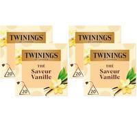 Twinings - Assortiment Découverte Rond et Gourmand - Thé Noir Saveur Vanille - 40 Sachets - à Déguster Chaud ou Froid (Lot de 2)