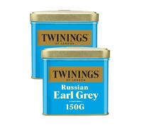 Twinings - Assortiment Découverte - Thé Noir Russian Earl Grey - Aromatisé à la Bergamote et au Citron - 300 g en Vrac - Délicat et Acidulé
