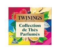 Twinings - Coffret Dégustation Thés Parfumés - 60 Sachets - Fraise Framboise Cassis, Vanille, Russian Earl Grey, Lady Grey, Citron Vert Gingembre, Framboise Passion - Idéal Cadeau et Découverte
