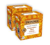 Twinings - Assortiment Découverte Ayurveda - Infusion Gingembre Miel Citron - 40 Sachets - à Déguster Chaud ou Froid