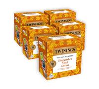 Twinings - Infusion Gingembre Miel Citron - Gros Format 100 Sachets Pyramides (5x20) - Assortiment Ayurveda Vivifiant et Mielé - à Déguster Chaud ou Froid