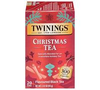 Twinings Lot de 20 sachets de thé noir de Noël emballés individuellement (1 pièce) aromatiques cannelle et clou de girofle caféinés à déguster chaud ou glacé