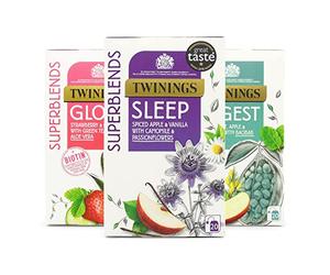 Twinings Lot de 3 mélanges de grande qualité - 60 sachets de thé au total.