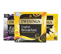Twinings Lot de 3 mélanges de thé noir classique, une sélection de 3 de nos mélanges les plus vendus, 300 sachets de thé au total