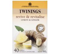 Twinings Lot de 4 paquets de 160 sachets de thé au citron et au gingembre