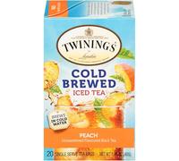 Twinings of London Cold Brew Teabags, Peach, 1.41 Ounce