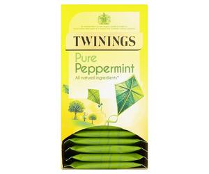 Twinings pur de menthe poivrée Quantité: 20 sachets (1 boîte)
