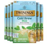 Twinings Sacs de thé glacés menthe verts froids, 20 comptoirs (lot de 6)