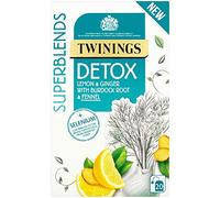 Twinings Superblends Detox Sachet de thé enveloppé 4 x 20 cm