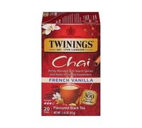 Twinings Thé Chaï Vanille Française, 20 Sachets (Lot de 6)