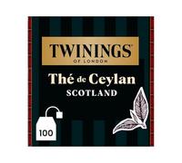 Twinings - Thé de Ceylan Scotland - 100 Sachets - à Déguster Chaud ou Froid