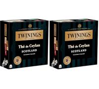 Twinings - Thé de Ceylan Scotland - 100 Sachets - à Déguster Chaud ou Froid (Lot de 2)