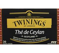 Twinings Thé de Ceylan Scotland 20 Sachets 40 g - Lot de 4