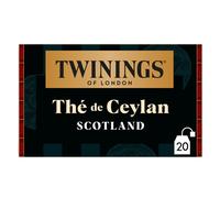 Twinings – Thé noir de Ceylan Scotland – Intense et équilibré – 20 sachets (40 g)