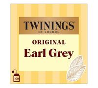 TWININGS - Thé Noir Earl Grey Intense aux Arômes Bergamote, Infusion Riche et Parfumée (100 sachets) - Le Lot De 3