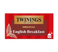 Twinings – Thé noir Original English Breakfast – Corsé et équilibré – 25 sachets