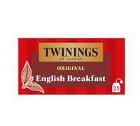 TWININGS - Thé Noir English Breakfast, Saveur Intense et Riche, Parfait pour le Matin (25 Sachets) - Le Lot De 4