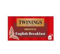 Twinings – Thé noir Original English Breakfast – Corsé et équilibré – 25 sachets