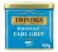 TWININGS - Thé Noir Russian Earl Grey Aromatique et Intense, Notes d’Agrumes Sublimes (Boîte 150g) - Le Lot De 3