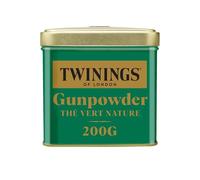 Twinings - Thé Vert Gunpowder Nature - 200 g en Vrac - Léger et Végétal - à Déguster Chaud ou Froid