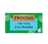 Twinings Thé Vert Menthe 27 Sachets | Notes fraîches de menthe verte pour découvrir un thé vert doux, équilibré et rafraîchissant