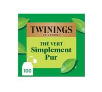 Twinings - Thé Vert Simplement Pur - 100 Sachets - à Déguster Chaud ou Froid