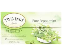 Twinings, Tisane, menthe poivrée pure, sans caféine, 25 sachets de thé, 50 g