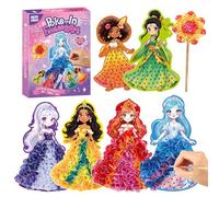 Twinkle Charm Kit Créatif Princesse - Loisir Créatif Enfant 4-8 Ans, Activité Manuelle sans Colle, Bricolage Fille, Coffret Cadeau 6 Princesses avec 800+ Pièces