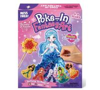 Twinkle Charm Poke Art Kit Loisir Créatif Princesse | 6 Princesses à Décorer & 800+ Fleurs en Tissu | Activité Manuelle sans Colle pour Fille 4-9 Ans | Système Poke-in | Cadeau Anniversaire & Noël
