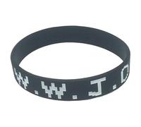 twinkle eye Bracelet de sport en silicone noir Wwjd Bracelet religieux What would Jesus Do Bracelets pour femmes et hommes