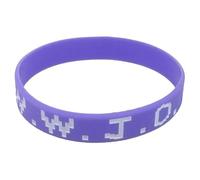 twinkle eye Bracelet de sport Wwjd en silicone bleu Wwjd Bracelet religieux What would Jesus Do Bracelets pour femmes et hommes