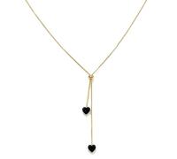 twinkle eye Collier avec pendentif en forme de Y en forme de cœur pour | Long collier tendance double cœur strass anniversaire et usage quotidien bijoux cadeaux