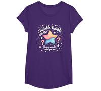 Twinkle Star Rhyme Baby Surprise pour révéler Le Sexe T-Shirt, Fille, Violet, L