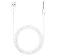 TwinkleHom Câble de charge CC vers USB de 2,5 mm pour baguette de massage rechargeable, câble de charge de rechange avec cordon d'alimentation USB-A 5 V 2 A, compatible avec les appareils de 2,5 mm