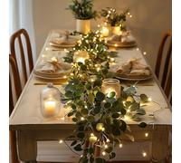 Twinkling Tree Fairy Light Olive Vine - 6ft Twinkling Tree Olive Vine Garland, Faux Vines Lights, Battery Operated, Romantic Christmas Decorations (2m*1)